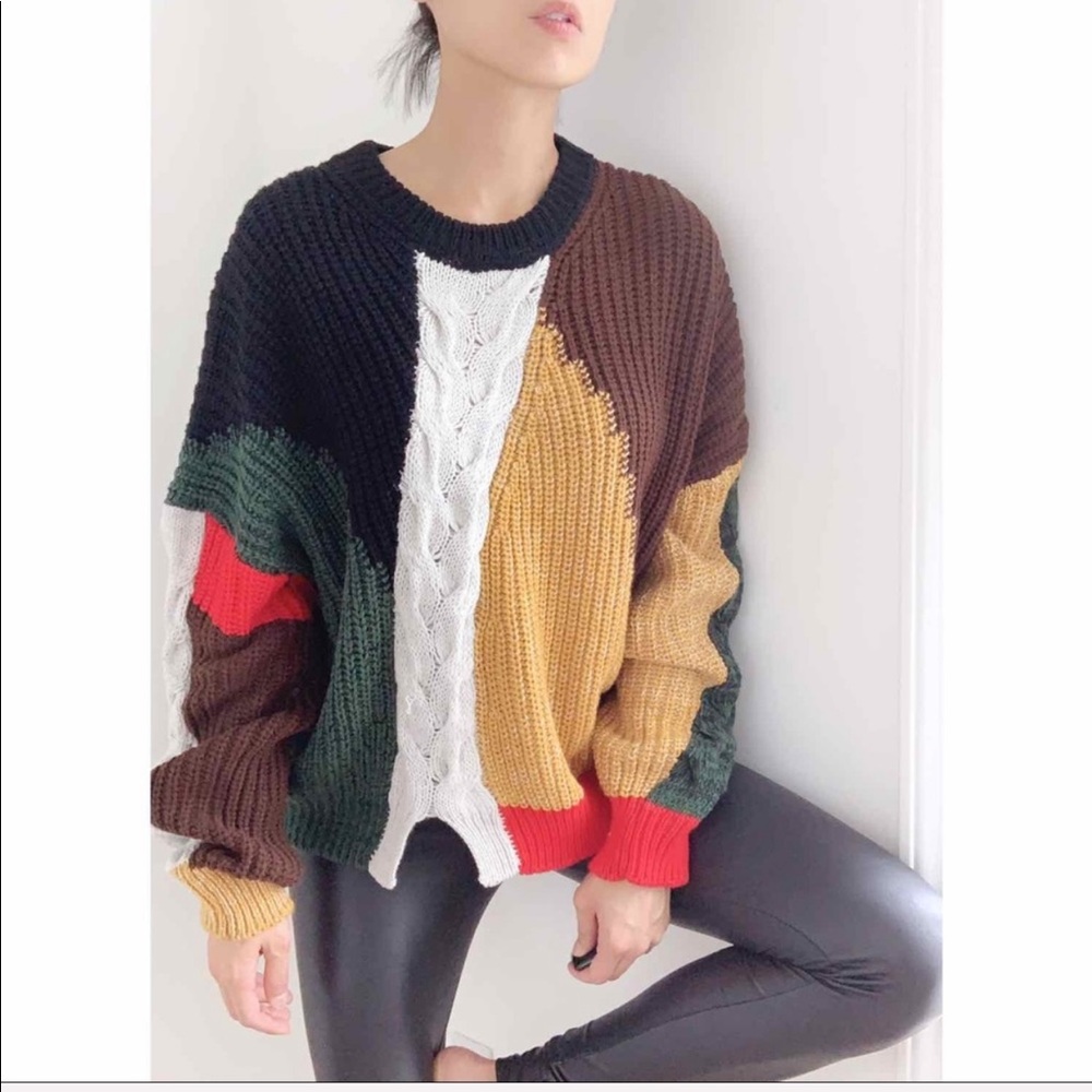 Oversized Chunky Knot Sweater Pullover - Picture 4 of 8